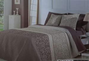 Colcha bouti CELINA Reversible malva